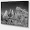 Designart - Rising Red Rocks Black and White - Landscape Canvas Art Print